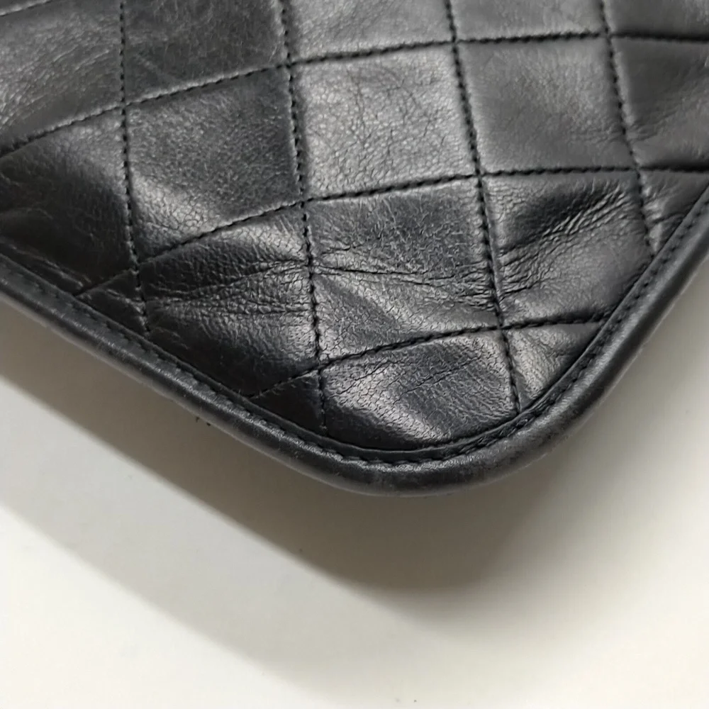 Chanel Black Lamb Skin Hand Bag - Picture 6 of 9
